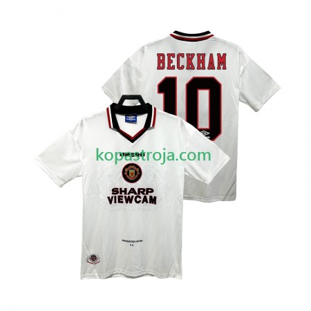 Billiga Fotbollströjor Manchester United BECKEHAM 10 Retro Borta tröja 1996 1997 Kortärmad